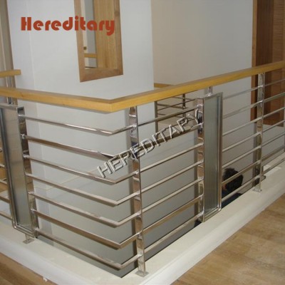 Floor-to-Ceiling Stainless Steel Stair Railings for Modern Interior Railing Design